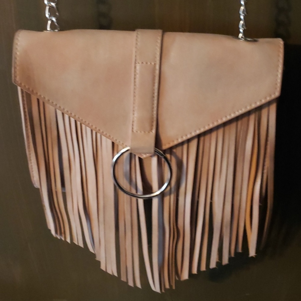 Twig & Arrow Fringe Crossbody Bag